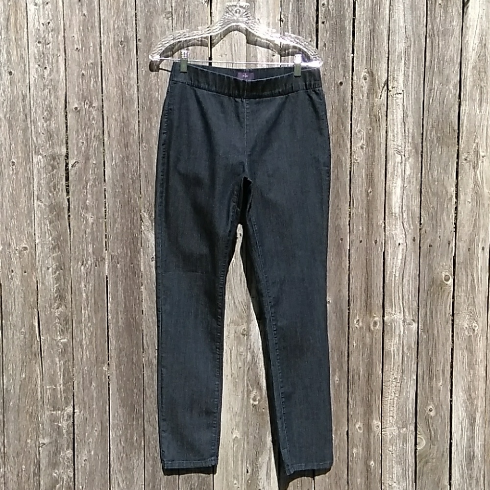 NYDJ PULL-ON ANKLE LEGGINGS SIZE 6DARK WASH